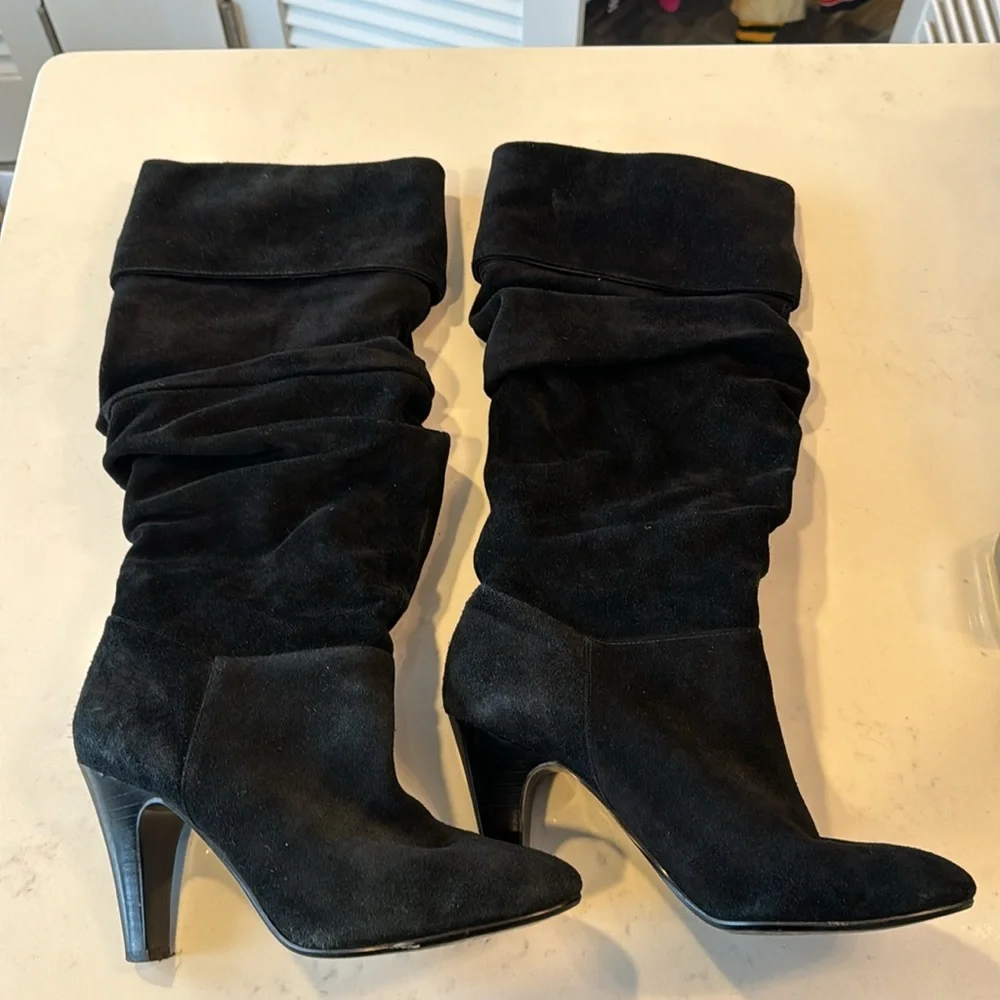 Nine West Black Heeled Boots - Picture 5 of 9